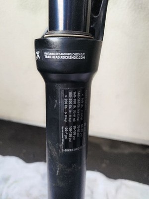 MTBフロントフォークROCKSHOX29erBoost15x110 140mm MTB front fork