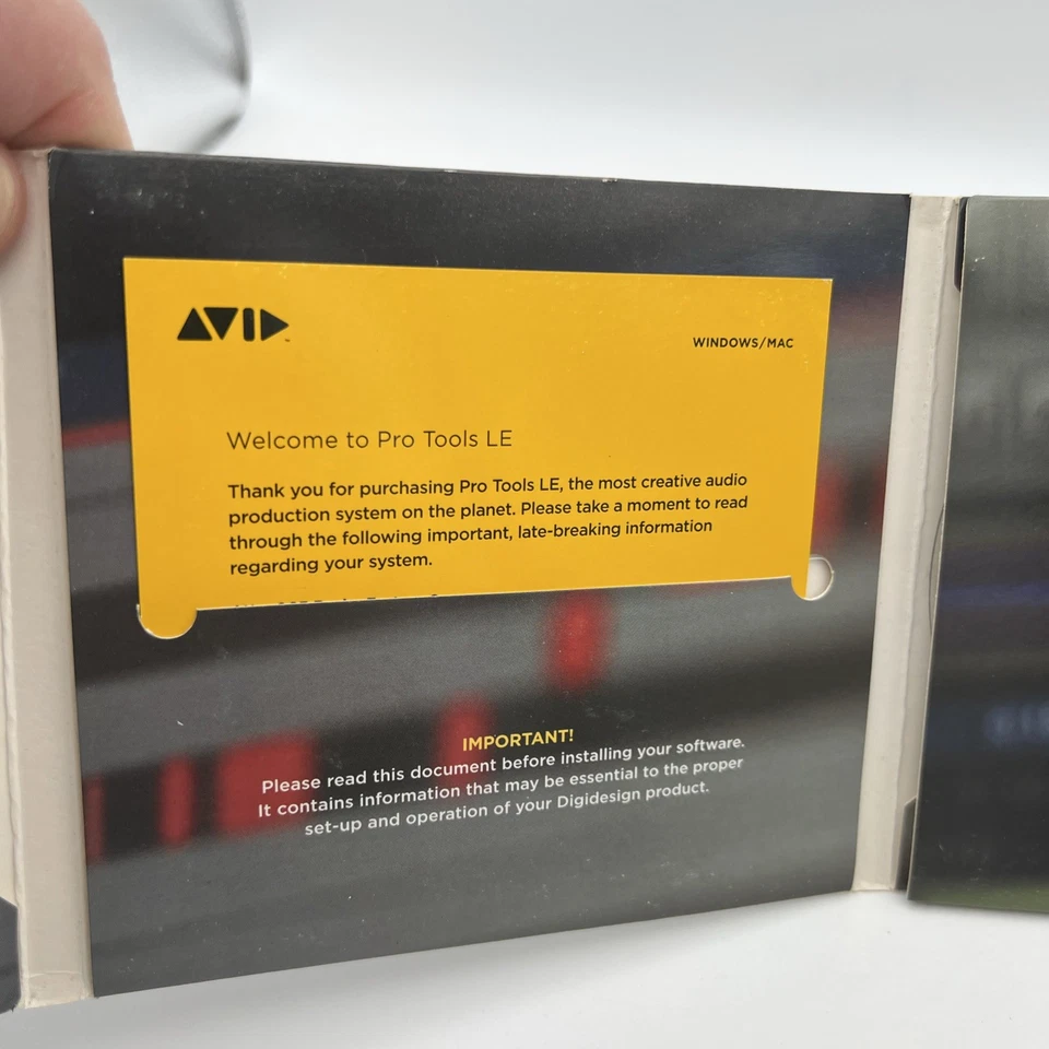 Avid Pro Tools 8 PT 8.0.3 LE Official DVD Wallet Mac OSX 10.5 / WIN XP/Vista - Image 3 of 4