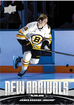 #ad ePack James Hagens 2025 26 Upper Deck NHL New Arrivals #NA JH RC Rookie $6.00