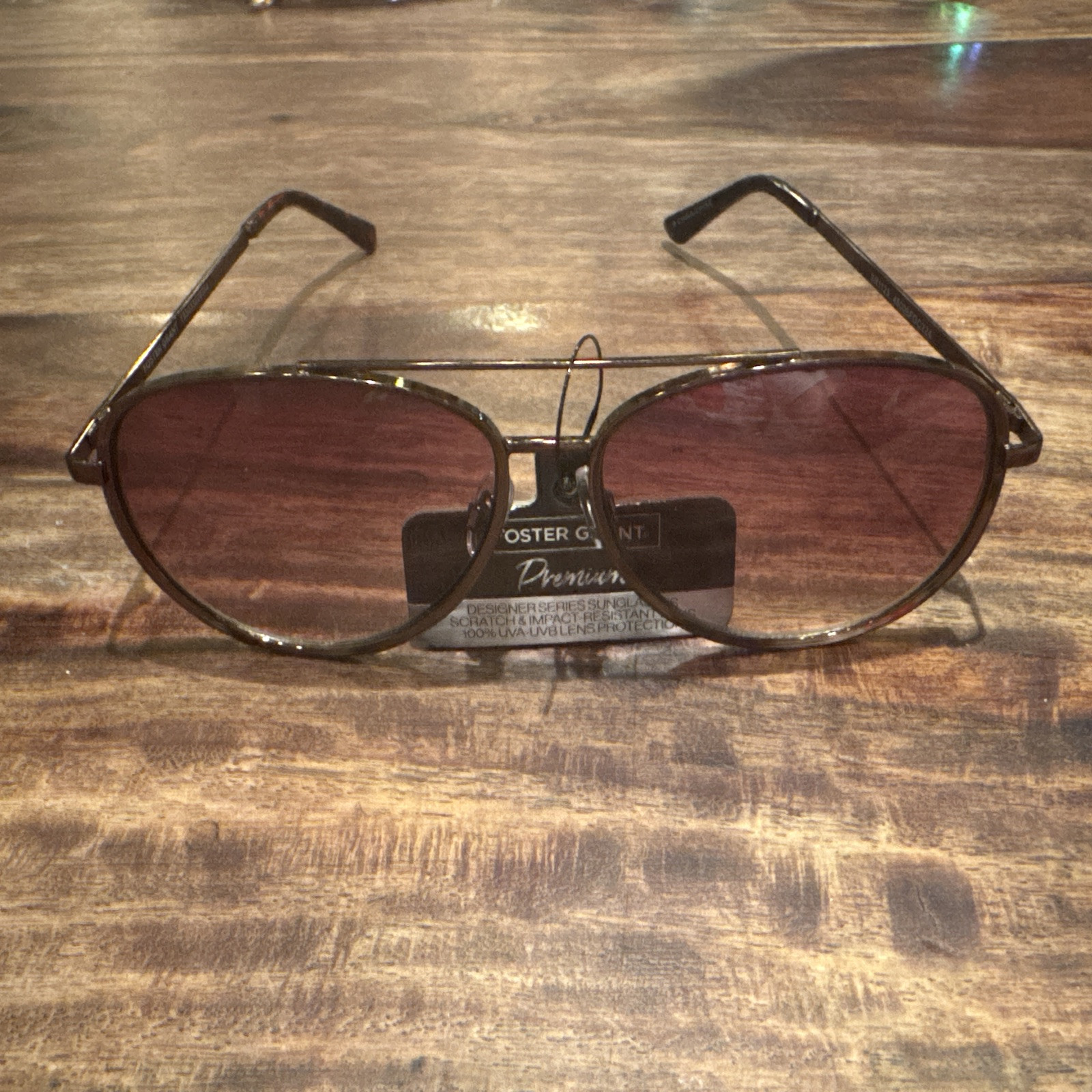 Aviator Sunglasses Women Fashion Retro Driving Pilot Brown Shades Foster Grant-image