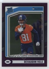 2024 Panini Donruss Rated Rookie Season Stat Line 57/430 Devaughn Vele #395 13lw