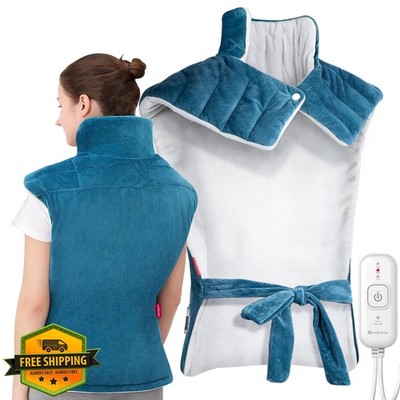 Comfytemp Weighted Heating Pad Back Neck Shoulders Extra Large Wearable