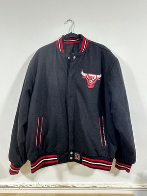 Vintage Chicago Bulls Wool Varsity Jacket Size XL Pit-Pit 63cm (2771)