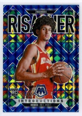 2024 Mosaic Introductions Blue Prizm /199 Zaccharie Risacher #9 Rookie RC 1uw6