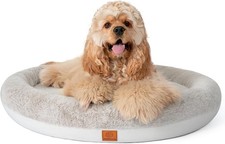 Round Donut Dog Bed Luxury Orthopedic Beds with Memory Foam 21 Inches