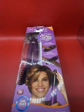 InStyler Ionic Styler Pro Hot Brush and Ceramic Flat Iron, Purple