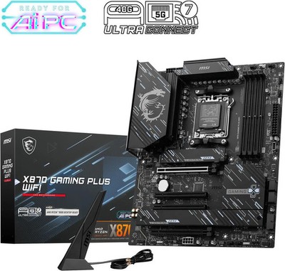 (Factory Refurbished) MSI X870 GAMING PLUS WIFI DDR5 AM5 AMD ATX Motherboard