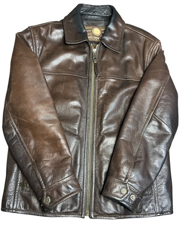 Marc New York Andrew Marc Men’s Dark Brown Leather Jacket Size M