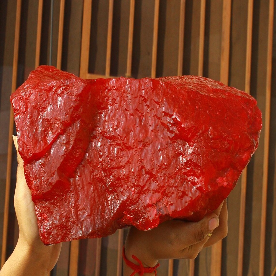 Natural Uncut Red Rough 99 Ct Red Ruby Rough CERTIFIED Loose Gemstone ...
