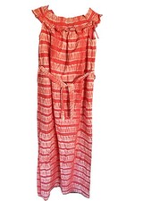 Michael Kors size XS coral Sangria Tie Dye Sleeveless Maxi Dress