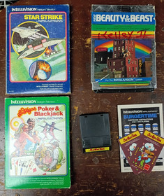 Intellivision 12 Games Lot : Cleaned, Tested, & Working - 8 Complete in Box