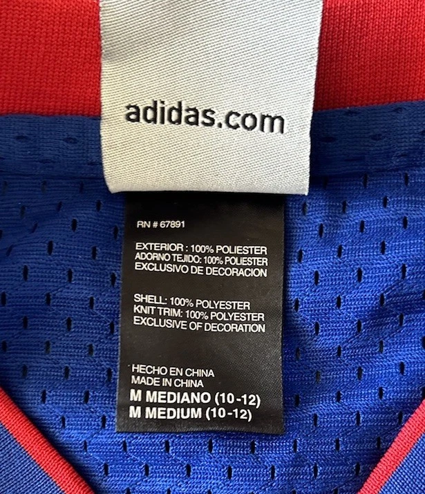 Adidas Detroit Pistons Richard Hamilton Away Jersey - Boys Medium 10-12 - Image 4 of 4