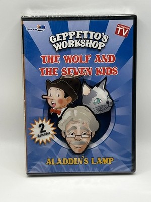 Kidtime Video Geppettos Workshop DVD Kids 2 Episodes The Wolf And The Seven Kids