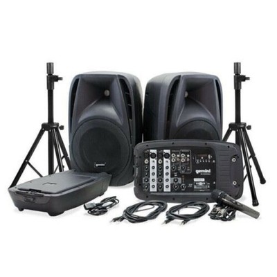 Gemini ES-210MXBLU-ST Bluetooth Portable Microphone Wireless Speaker PA System