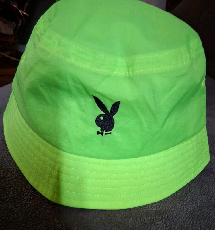 Womens Playboy Light Green Beach Hat Cap Osfm