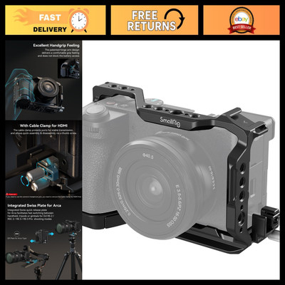 Camera Cage Kit for Sony A6700 - HDMI Cable Clamp, Lightweight, Durable Design
