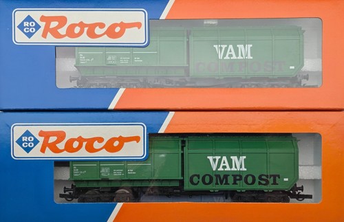 Roco H0 46229 2tlg. Güter,-Müllwagen Set NS "VAM Compost" AC NEUWERTIG m.OVP | Zustand: Neu