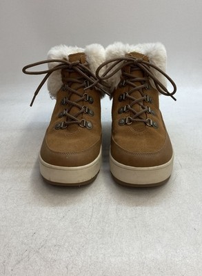 Koolaburra by UGG Kyree Chestnut Women's Lace Up Platform Fur Boots Size 8