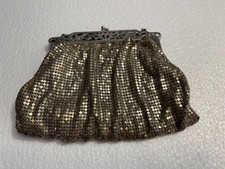 Whiting and Davis co. gold mesh purse/cluch no strap