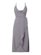 NA-KD women's dress wrap midi dress gray/purple, 38