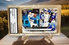 SH0HEI OHTANI 2025 TOPPS NOW #884 NLCS Playoffs 10k’s 3HR’s Graded Gem-Mt 10