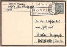 811967) DR Landpostblg. R&ouml;hrig &uuml;ber Uder Eichsfeld
