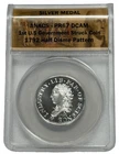 1792  1st Coin Struck Half Disme Pattern Silver Medal - 2015 ANACS PR 67 DCAM