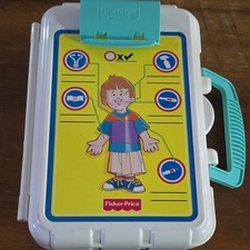 1997 Fisher Price White Doctors/Nurse Kit Medical Case Only. No instruments 