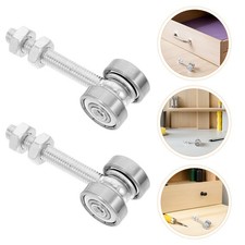 4 Pcs Sliding Door Track Rollers Two Bearing Trolley Assembly Heavy Duty Closet