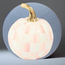 Mackenzie Childs Rosy Mini Pumpkin New In Box