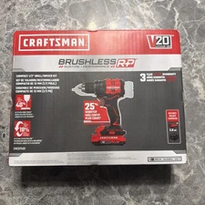 Craftsman CMCD714D1 V20 Brushless Drill/Driver Kit w/ 2Ah Battery & Charger New