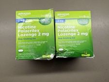 New 2X Amazon Basic Care Nicotine Polacrilex Lozenge 2 mg Nicotine 216ct 07/2027