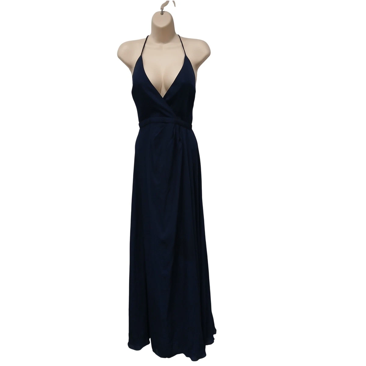 fame and partners formal dresses Strappy-Open-Back Long Formal Prom Dress 8232 Black / XSmall