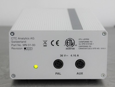CTC ANALYTICS AG POWER SUPPLY PART: MN 01-00 F FOR CTC ANALYTICS INSTRUMENTS