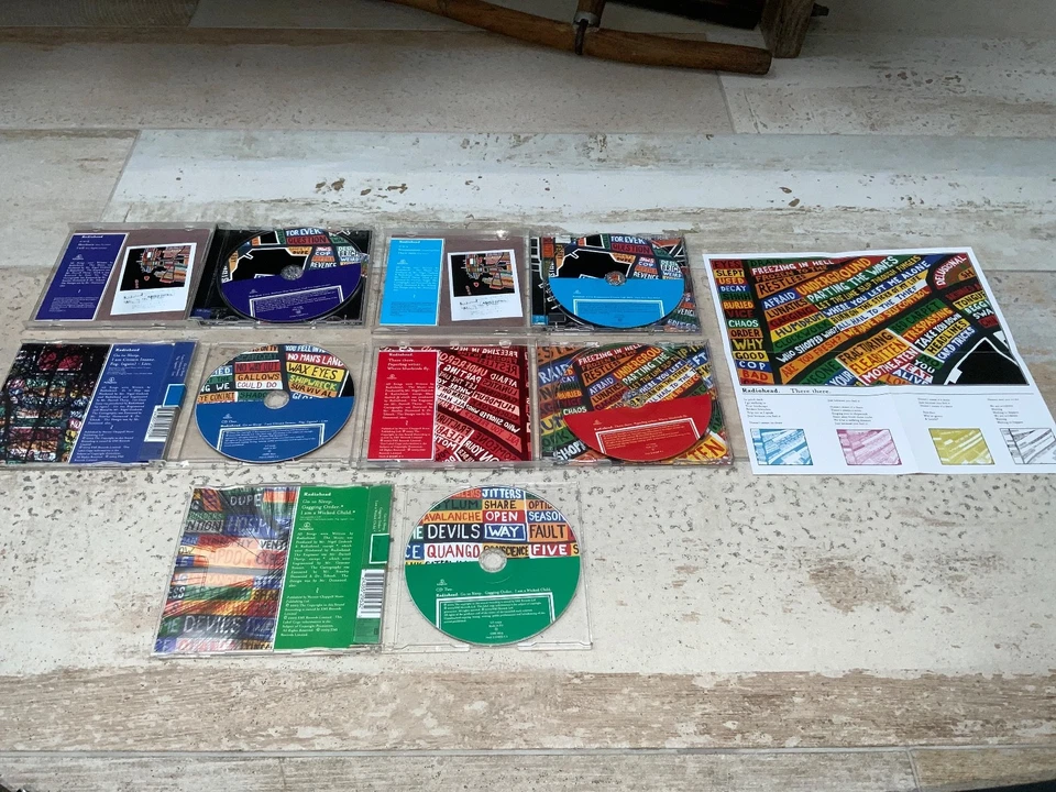 Radiohead x 5 CD single bundle 2+2=5 go to sleep There there + poster THOM YORKE - Image 4 of 4