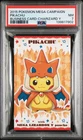 2015 POKEMON JPN STRONG CUTE PIKACHU MEGA CAMPAIGN BUSINESS CARDS PIKACHU PSA 7