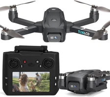 Drone with 4K Camera for Adults GPS Drone with 4.5” LCD Screen on Controller Fo