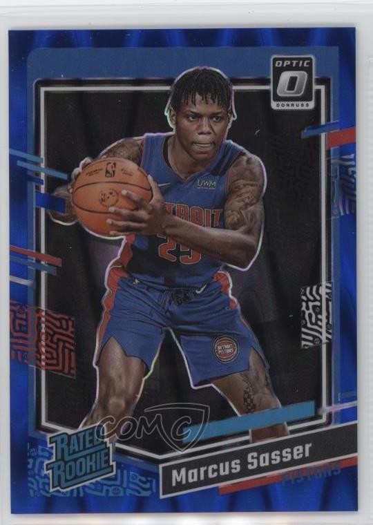 2023 Panini Donruss Optic Rated Blue Seismic Prizm /249 Marcus Sasser Rookie RC