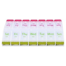 7 Day 2 Times a Day Weekly Pill Box Jumbo Extra Large 8" x 4.25" Pill Organizer