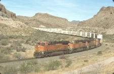 BNSF 6779 ES44C4 STACK KINGMAN CANYON AZ ORIGINAL SLIDE 01-18-18 T6-10