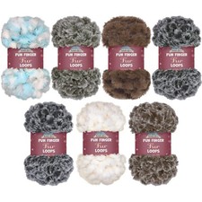 JubileeYarn Fun Finger Fur Loops Yarn - Jumbo Polyester