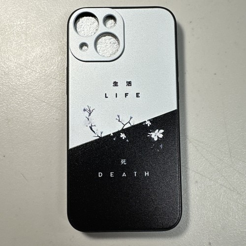 iPhone 13 Mini Death Anime Japanese Phone Case Black And White