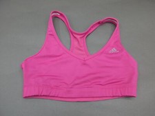 Adidas Size M Womens Pink Wireless Unpadded Sports Bra 3S