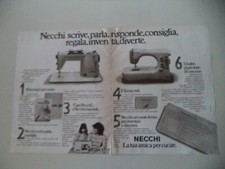 advertising Pubblicità 1980 MACCHINA PER CUCIRE NECCHI 564 e SILVIA