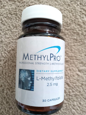 MethylPro L-Methylfolate 10-15 mg 30 Capsules Dietary Supplement--FREE SHIPPING!