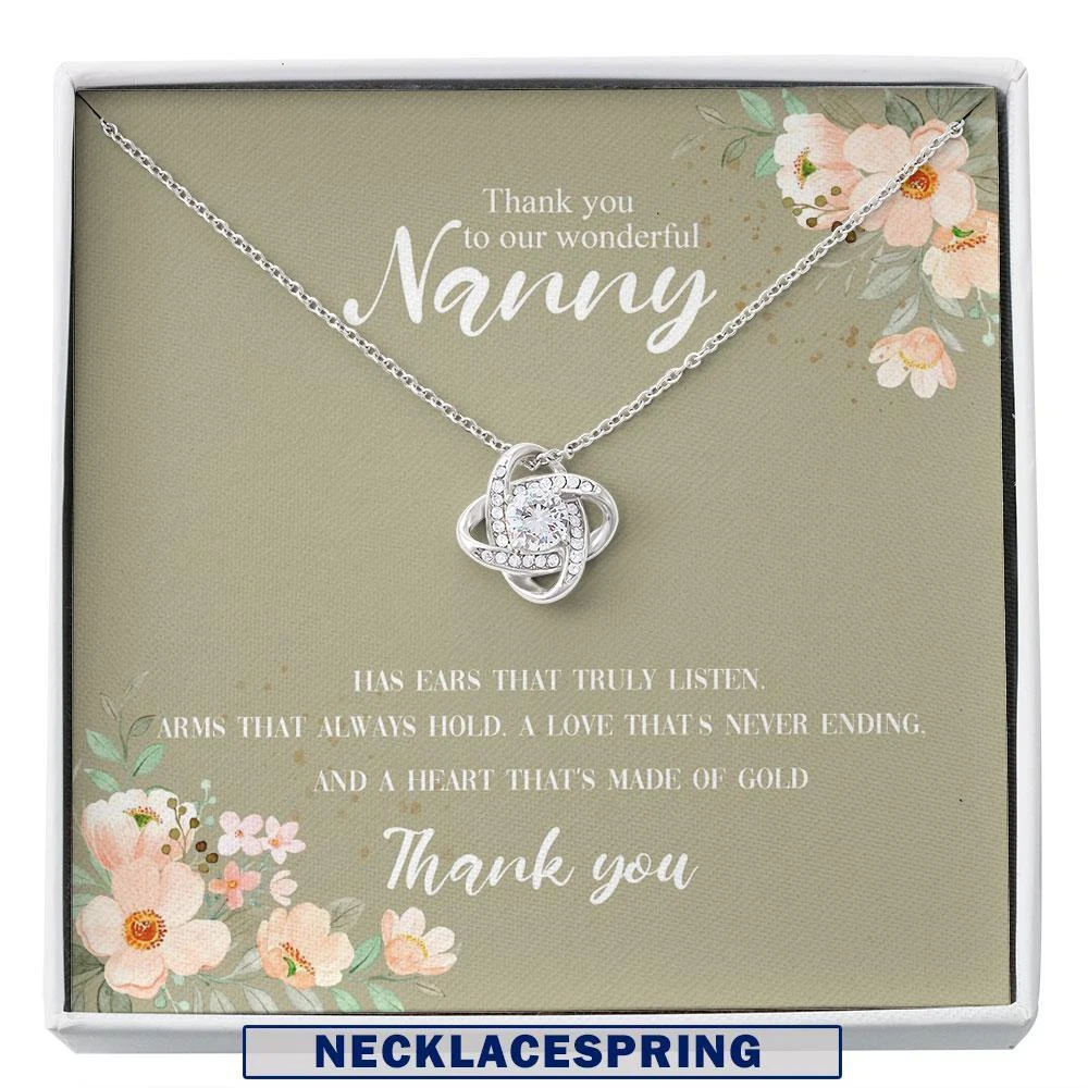 Nanny Necklace Gifts Babysitter Gift Nanny Thank You Necklace Custom Necklace