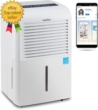 4,500 Sq Ft Smart Wi-Fi Energy Star Dehumidifier with App, Continuous Drain Hose