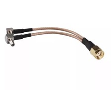 RP-SMA male to 2x TS9 plug RA V Type Splitter Combiner cable Pigtail RG316 15cm