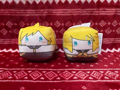 Project Sekai Vocaloid Rin and Len Cube Plush Bundle