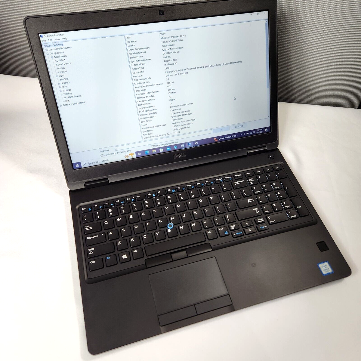 Dell Precision 3530 Laptop Intel i5-8400H 2.50GHz 16GB RAM